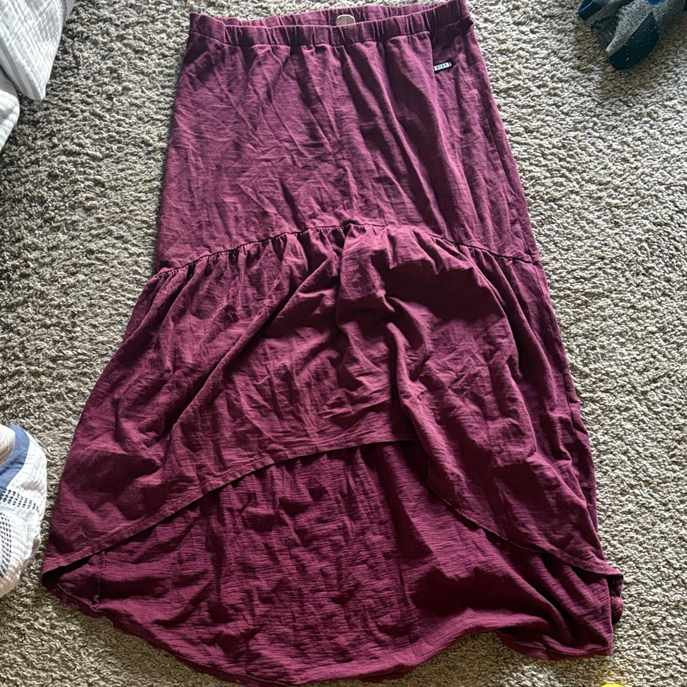 Elegant Burgundy Women's Skirt